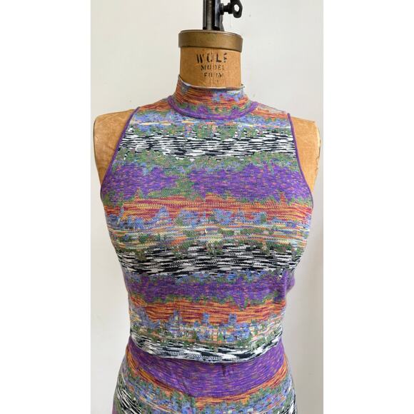 Desigual Knit Set Size M Top and Pants Matching Loungewear Y2K Festival Outfit - Picture 4 of 5